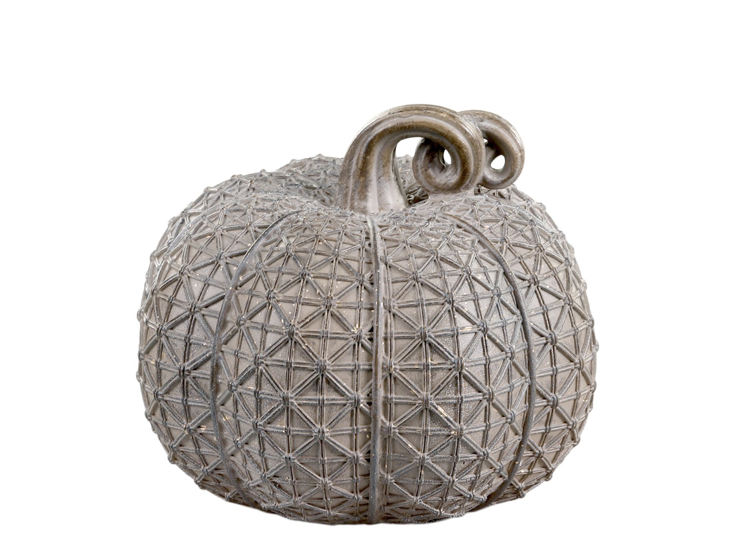 Hnědá latté dekorace dýně Pumpkin antique M - Ø 14*12cm