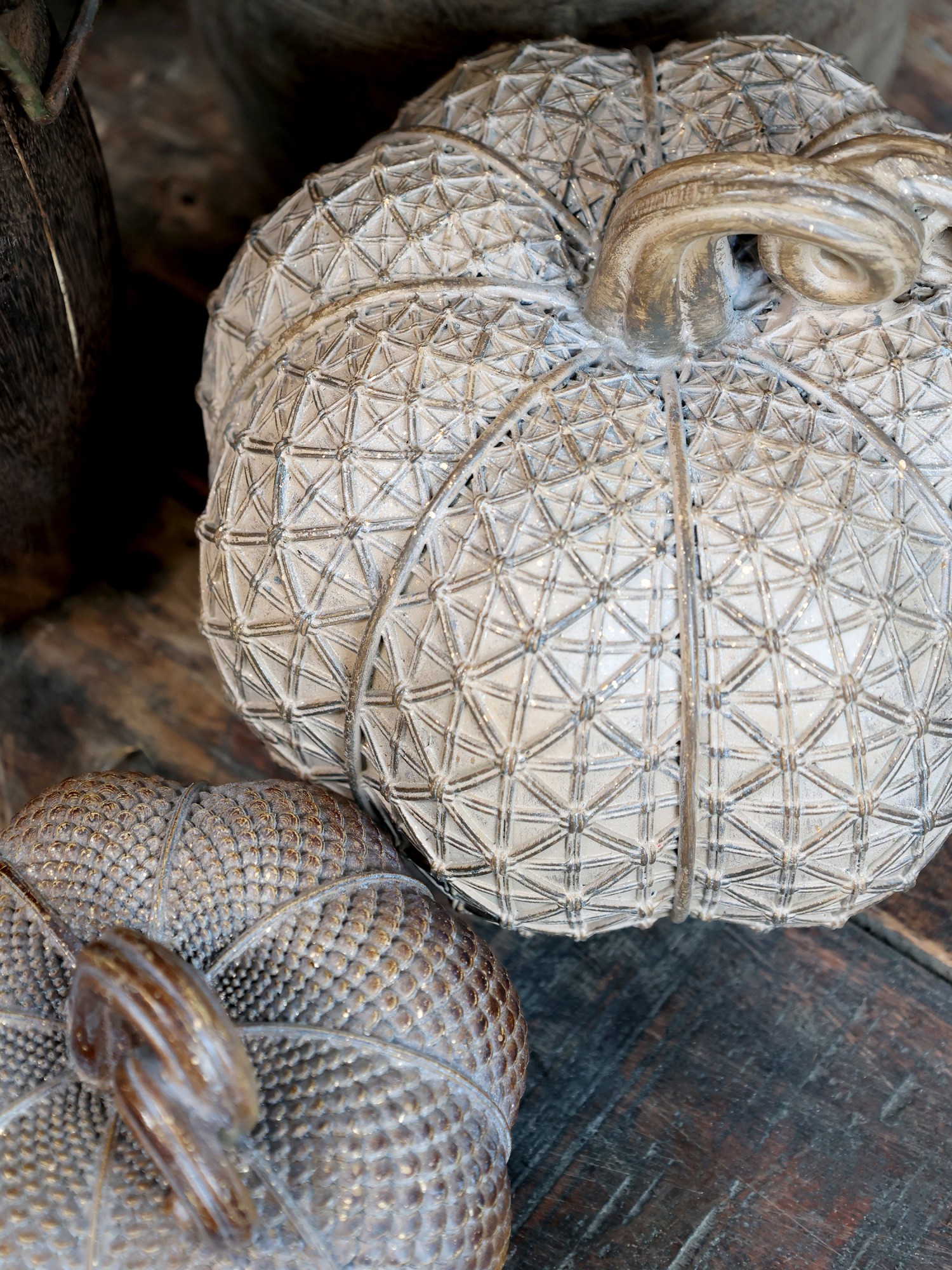 Mocca antik dekorace dýně Pumpkin antique M - Ø 14*13 cm
