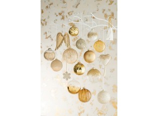 Zlatá závěsná dekorace andělská křídla Angel Wings - 15*3*25 cm