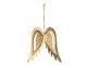 Zlatá závěsná dekorace andělská křídla Angel Wings - 15*3*25 cm