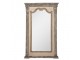 Béžovošedé nástěnné zrcadlo s odřením a zdobením Brocante - 90*7*153 cm