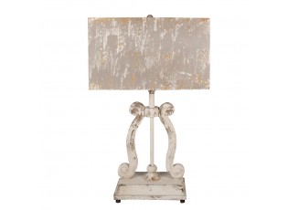 Béžovo- šedá stolní lampa Vintage - 50*22*83 cm E27/max 1*60W