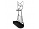 Černý antik kovový stojan na deštníky ve tvaru kočky Cat Black - 41*16*62 cm