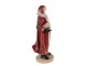 Vánoční dekorace socha Santa v červeném kabátku a knihami - 18*14*33 cm