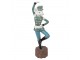 Dekorace socha Myška v modré uniformě - 8*7*26 cm