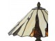Béžovo-hnědá stolní lampa Tiffany Titto - Ø 36*60 cm E14/max 2*40W