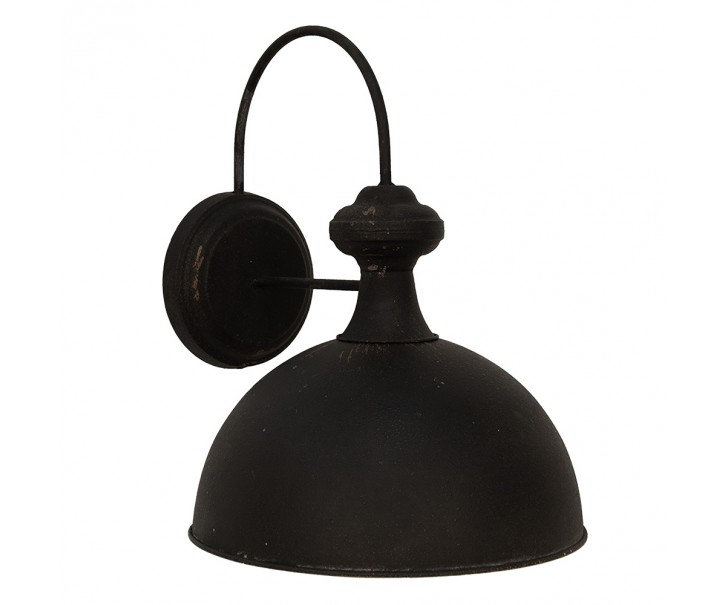 Černá antik nástěnná lampa Bianna - 37*48*35 cm E27/max 1*60W