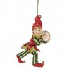 Zeleno-červená vánoční závěsná dekorace Elf II - 5*4*11 cm Barva: červená, zelenáMateriál: PolyresinHmotnost: 0,07 kg