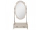 Béžovo-šedé antik veliké zrcadlo se šuplíky Hyggia - 85*30*180cm