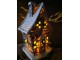 Dekorace vánoční perníková chaloupka s Led světýlky Gingerbread - 13*10*21cm/ 3*AA