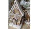 Dekorace vánoční perníková chaloupka s Led světýlky Gingerbread - 13*10*21cm/ 3*AA