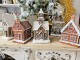 Dekorace vánoční perníková chaloupka s Led světýlky Gingerbread - 13*10*21cm/ 3*AA