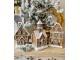 Dekorace vánoční perníková chaloupka s Led světýlky Gingerbread - 13*10*21cm/ 3*AA