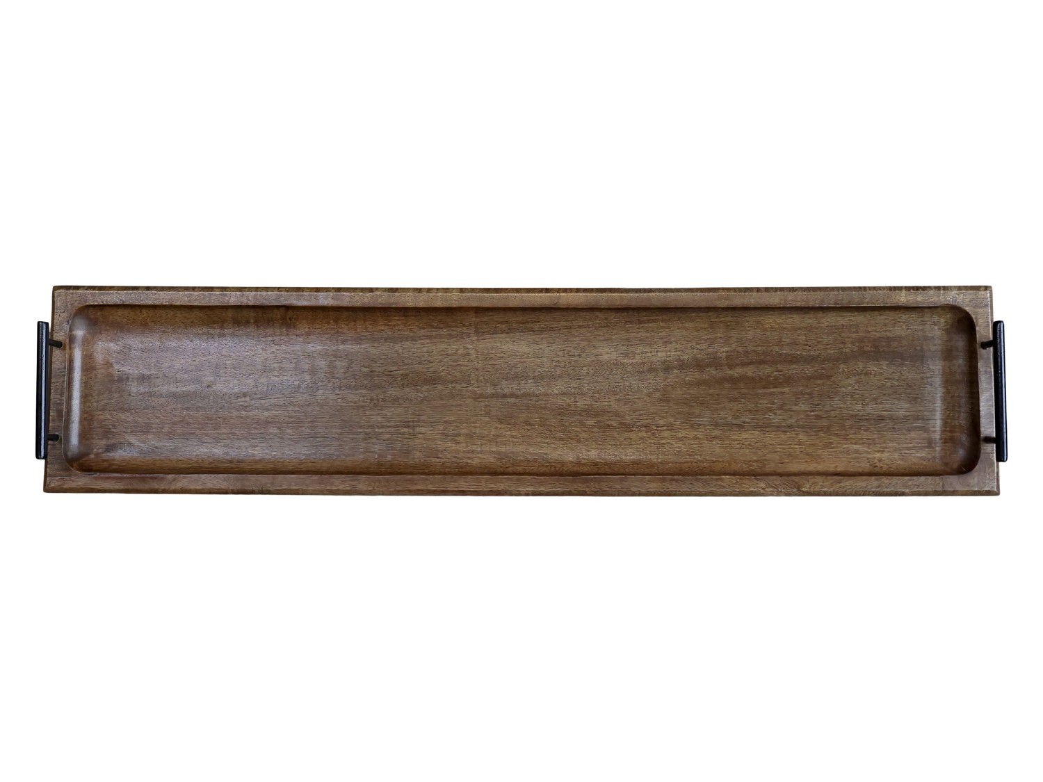 Dlouhý úzký dřevěný servírovací podnos s uchy Tours Tray - 90*20*8 cm Chic Antique