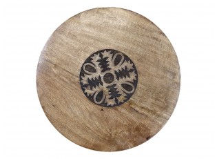 Dřevěný servírovací otočný podnos Tapas Tray - Ø 45*4 cm