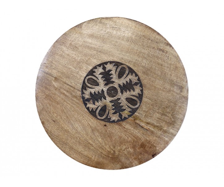 Dřevěný servírovací otočný podnos Tapas Tray - Ø 45*4 cm