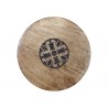 Dřevěný servírovací otočný podnos Tapas Tray - Ø 45*4 cm Materiál : mangové dřevoBarva : přírodní