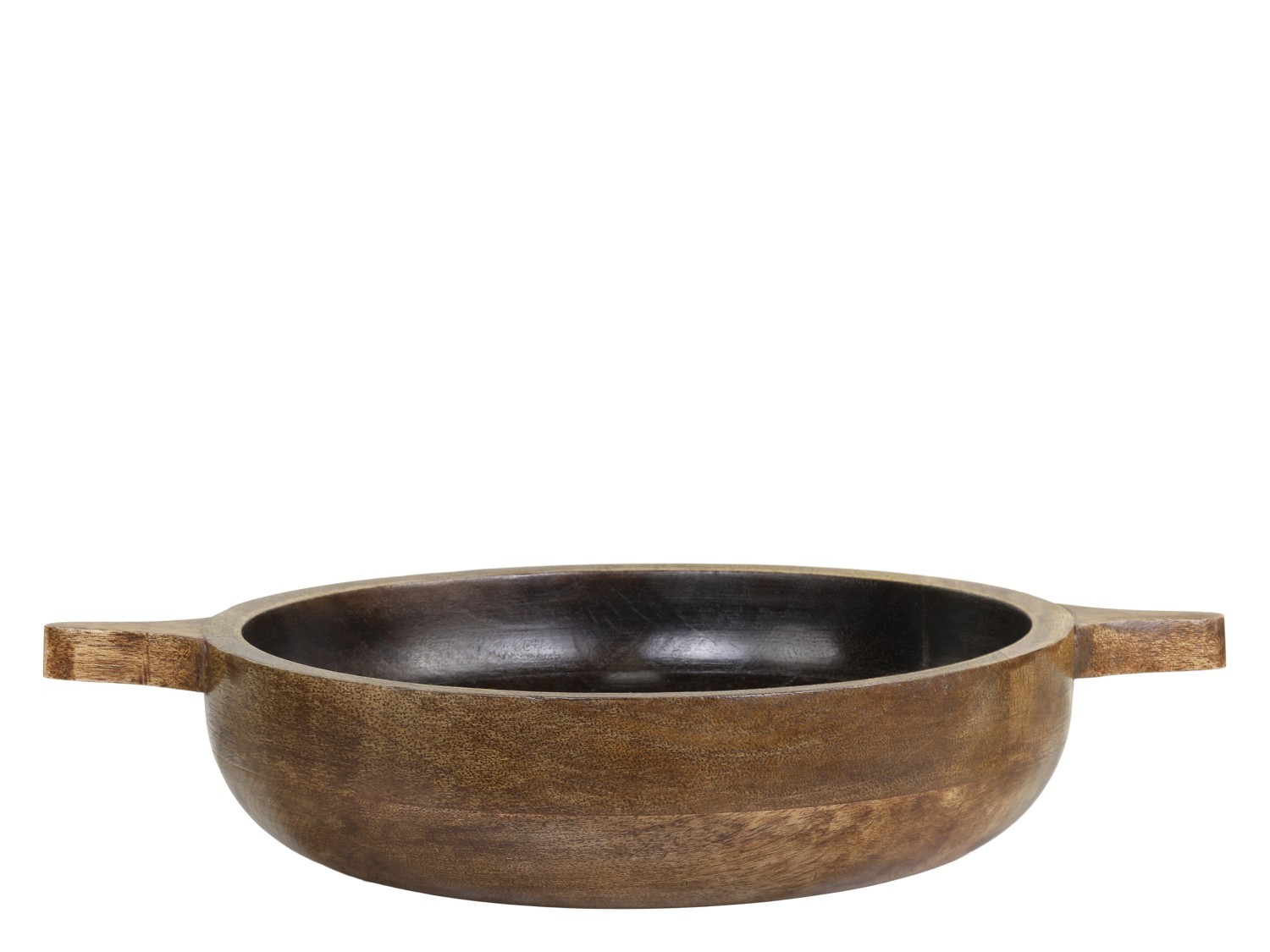 Dřevěná servírovací miska z mangového dřeva Tours Handles - Ø 24*5 cm/ 1600ml