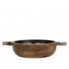 Dřevěná servírovací miska z mangového dřeva Tours Handles - Ø 20*5 cm/ 900ml