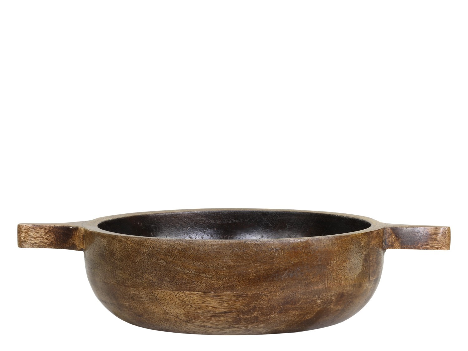 Dřevěná servírovací miska z mangového dřeva Tours Handles - Ø 20*5 cm/ 900ml