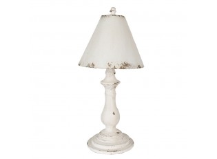 Bílá vintage stolní lampa Hillae - Ø 26*55 cm E27/max 1*60W
