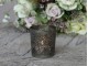 Mosazný antik kovový svícen na čajovou svíčku - Ø 6,5*7 cm