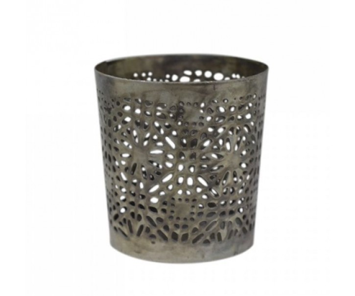 Mosazný antik kovový svícen na čajovou svíčku - Ø 6,5*7 cm