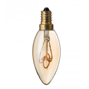 Jantarová designová žárovka Led Amber - 3,5*10 cm / E14