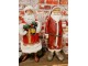 Červená vánoční dekorace Santa - 18*14*46 cm