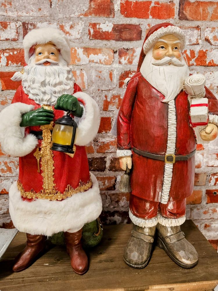 Dekorace Santa s LED světýlkem v lucerně - 21*18*45 cm / AG13