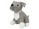 Šedá dveřní zarážka pes Dog - 25*21*26 cm