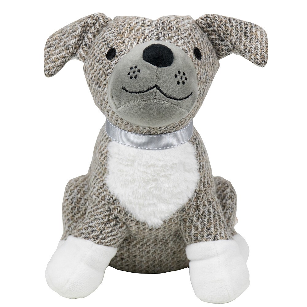 Šedá dveřní zarážka pes Dog - 25*21*26 cm