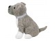 Šedá dveřní zarážka pes Dog - 25*21*26 cm