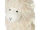 Bílá dveřní zarážka kudrnatá ovečka Sheep - 12*11*22 cm Mars & More 