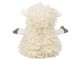 Bílá dveřní zarážka kudrnatá ovečka Sheep - 12*11*22 cm Mars & More 