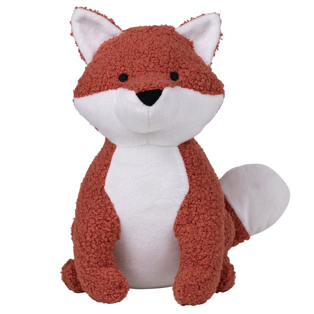 Rezavá dveřní zarážka liška Fox - 15*14*22 cm