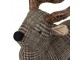 Šedo-hnědá dveřní zarážka jelen Deer - 25*21*26 cm