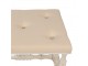 Bílo-béžová antik lavice s vyřezávanými nohami Ottio - 62*47*46 cm