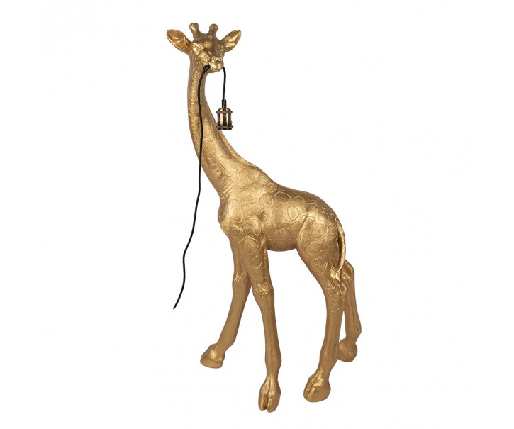 Zlatá stojací lampa ve tvaru žirafy Giraffe - 61*34*119 cm E27/max 1*40W