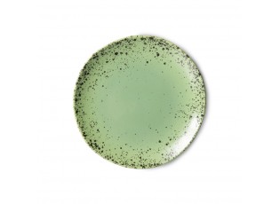 2ks keramický zelený dezertní talíř Kiwi - Ø 17*2cm   