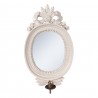 Šedé nástěnné zrcadlo s držákem na svíčku Millo - 25*13*43 cm Barva: šedá antikMateriál: Polyresin / skloHmotnost: 1,85 kg