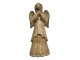 Hnědý antik dekorační anděl Anjel - 8*5,5*20 cm
