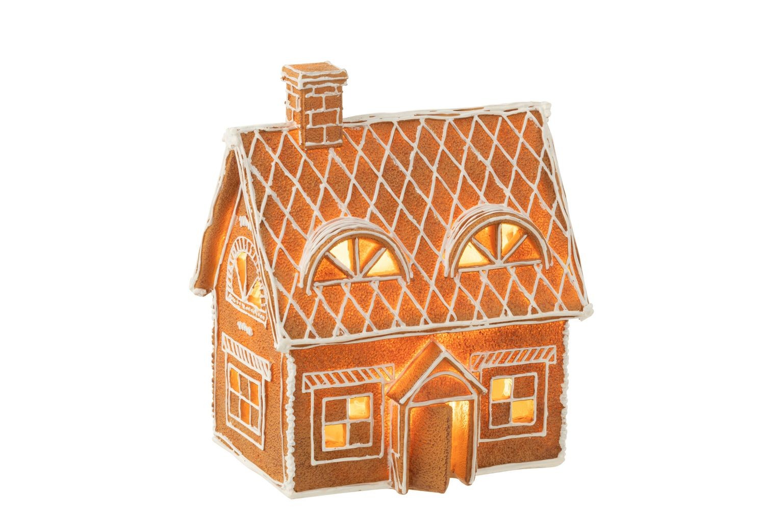 Vánoční perníková chaloupka s Led světýlky Gingerbread House - 18*14*22cm