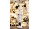 Bílá vánoční dekorace Louskáček s dárky - 8*7*33 cm