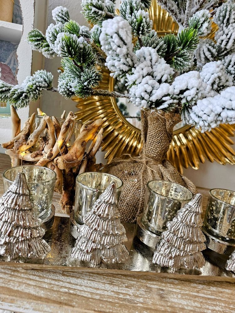 Adventní svícen se 4 stromky - 31*9*10cm