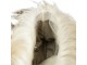 Hnědá kožená kabelka crossbody s dlouhým vlasem Tibet Goat - 20*2*24cm