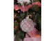 Sada 4ks hnědá vánoční skleněná ozdoba koule - Ø 8*8 cm