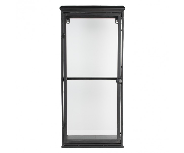Černá kovová vitrína - 31*21*70 cm