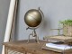 Mosazný antik dekorativní glóbus na podstavci Globe - 20*17*36 cm