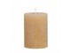 Medová široká svíčka Rustic pillar honey - Ø 7*10cm/ 40h Chic Antique